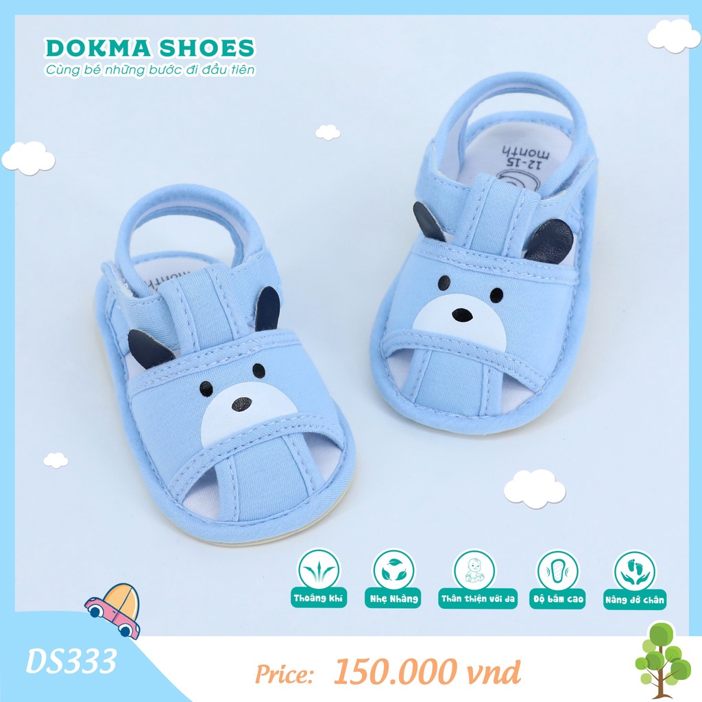Dép tập đi bé trai bé gái Dokma DS333