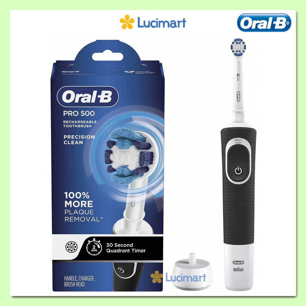Bàn chải điện Oral-B Pro 500 Rechargeable Toothbrush [Hàng Đức]