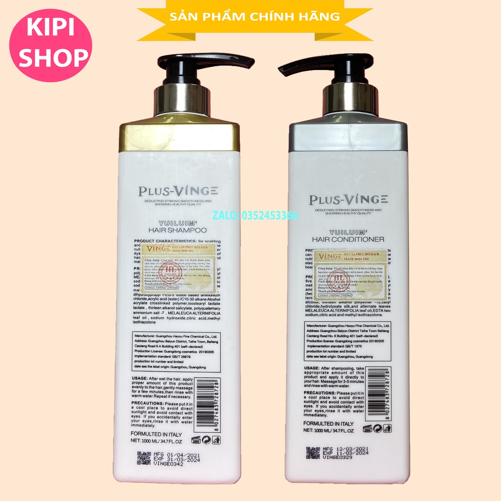 [Đáng Mua] DẦU GỘI XẢ PHỤC HỒI KÍCH MỌC TÓC VINGE COLLAGEN HÀNG AUTH 1000MLx2 | BigBuy360 - bigbuy360.vn