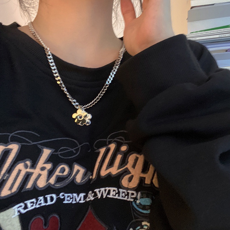 Vòng cổ Xương Quai Xích Màu Bạc/Vàng Phong Cách hip hop Thời Trang Chất Lượng Cao