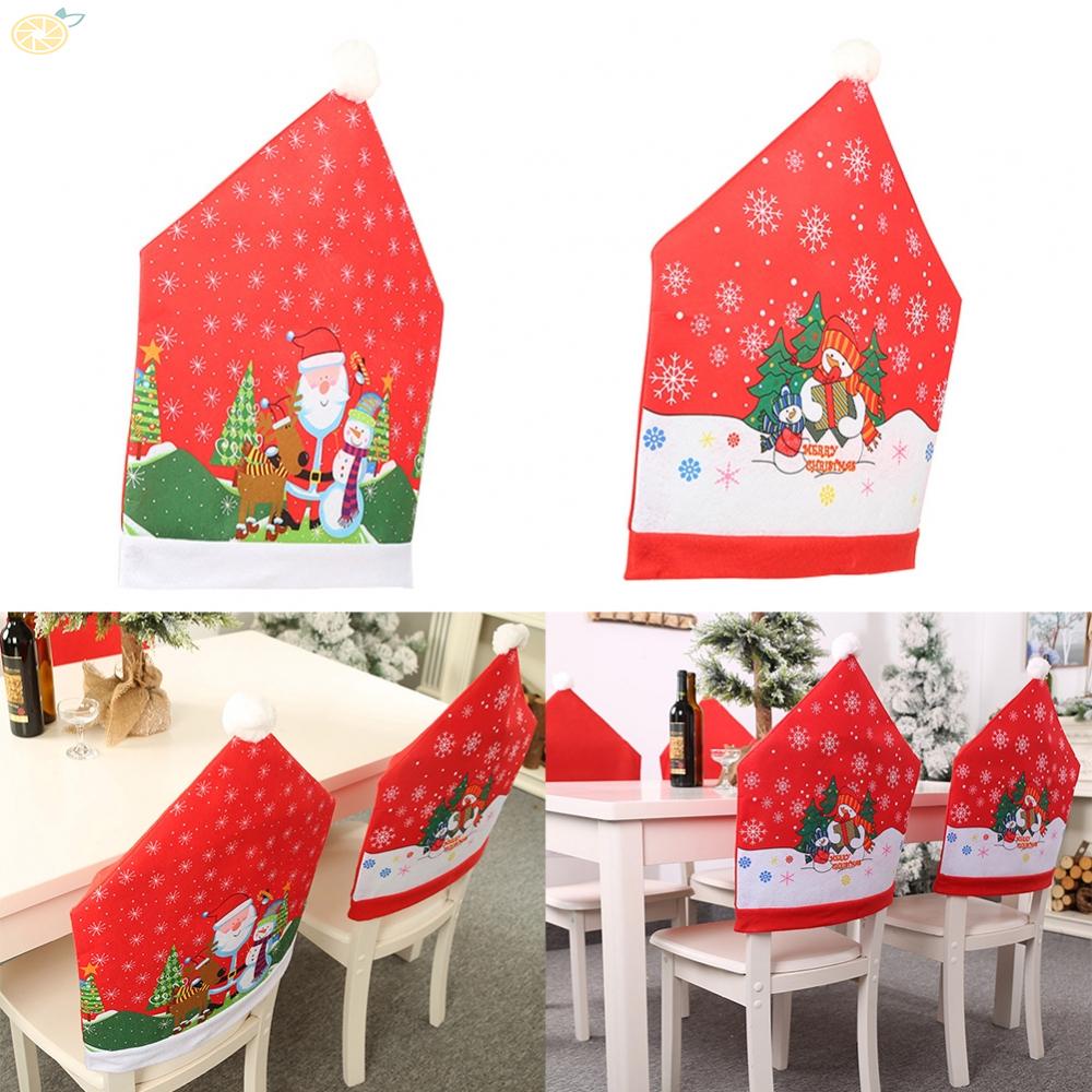 1 Áo Bọc Ghế Chủ Đề Giáng Sinh 60 * 50cm