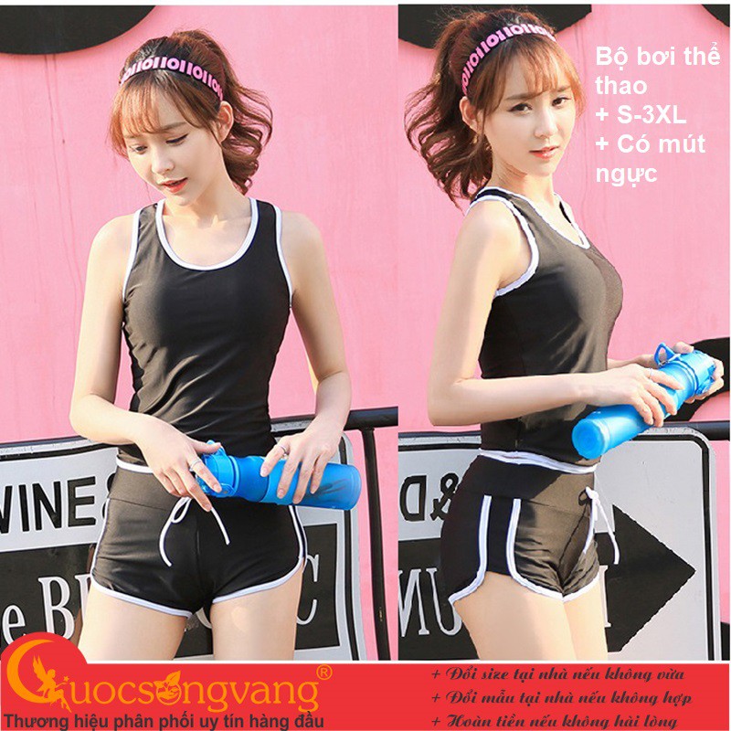 Bộ đồ đi biển nữ bộ đồ bơi hai mảnh kiểu thể thao GLSWIM052 Cuocsongvang | WebRaoVat - webraovat.net.vn