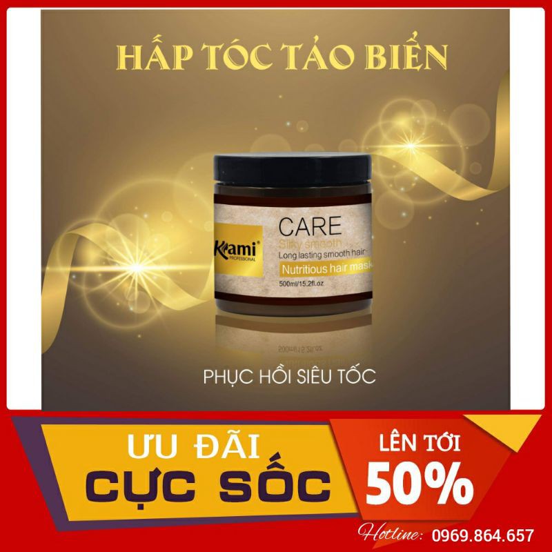 Kem Hấp Tóc, Ủ Tóc Tảo Biển Kami 500ml