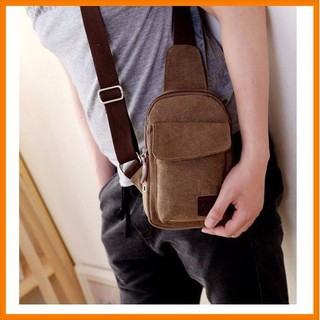 Túi Đeo Chéo Nam K-35 Chất Vải Canvas Cao Cấp Dạng Balo mini đeo trước ngực style Hàn Quốc