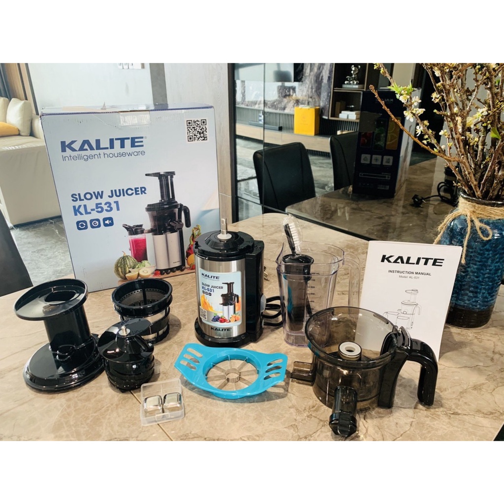Máy ép chậm Kalite KL531 ép trái cây kiệt bã 200ml, công suất 200W chính hãng