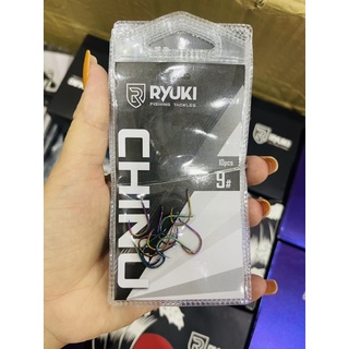 10 Lưỡi Câu Ryuki CHINU( Lưỡi Titan Vảy Rồng 7 Màu Siêu Cứng Cáp)