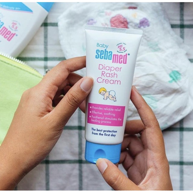 Kem giúp giảm hăm tã em bé Sebamed pH5.5 BABY DIAPER RASH CREAM (50ML) [Chính Hãng]