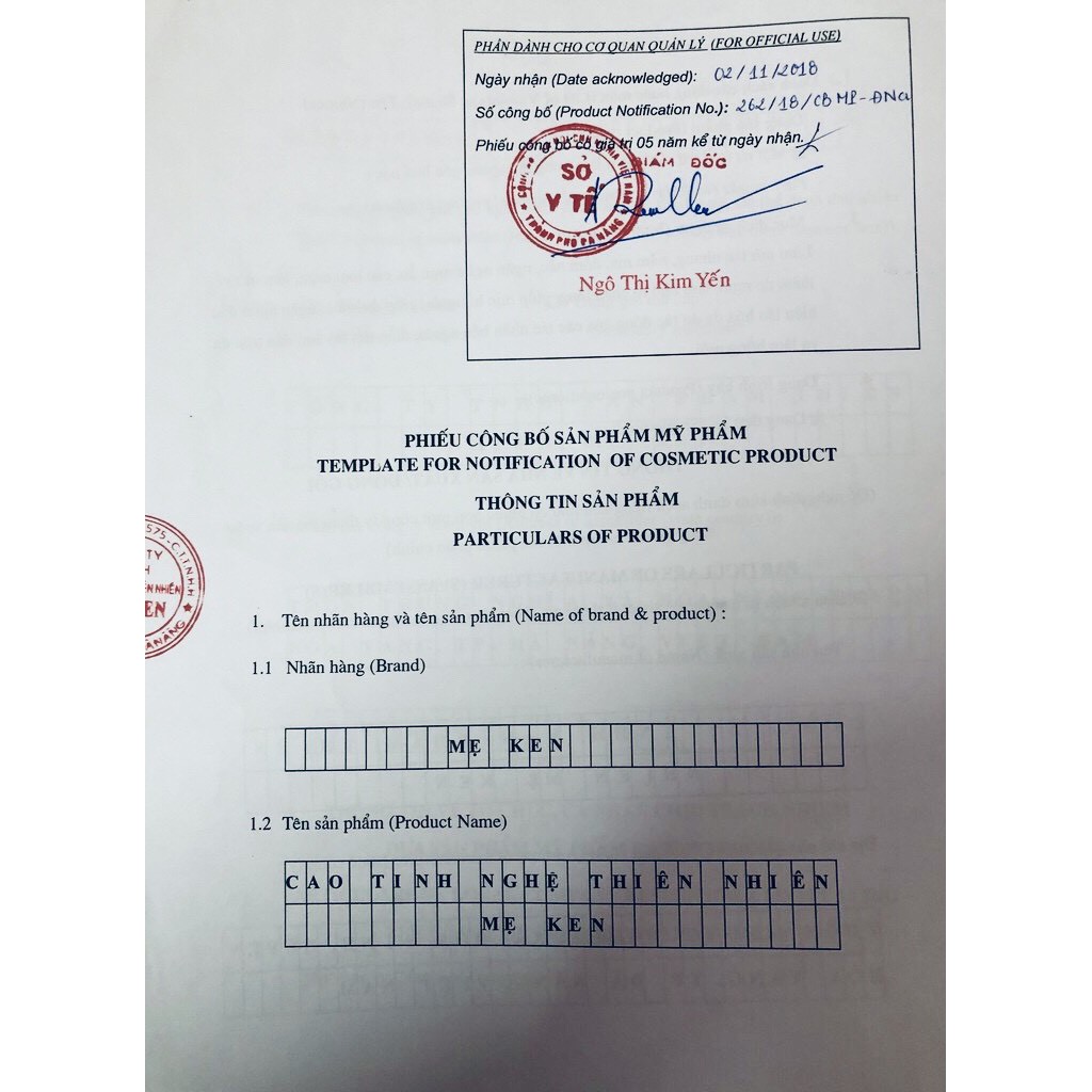 Cao tinh nghệ thiên nhiên Mẹ Ken