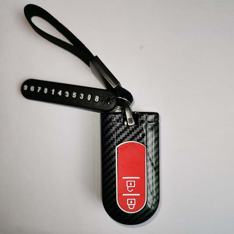 Vỏ bọc chìa khóa xe hơi Toyota Rush Wigo AT Gen 3 2019-2022 bằng sợi Carbon