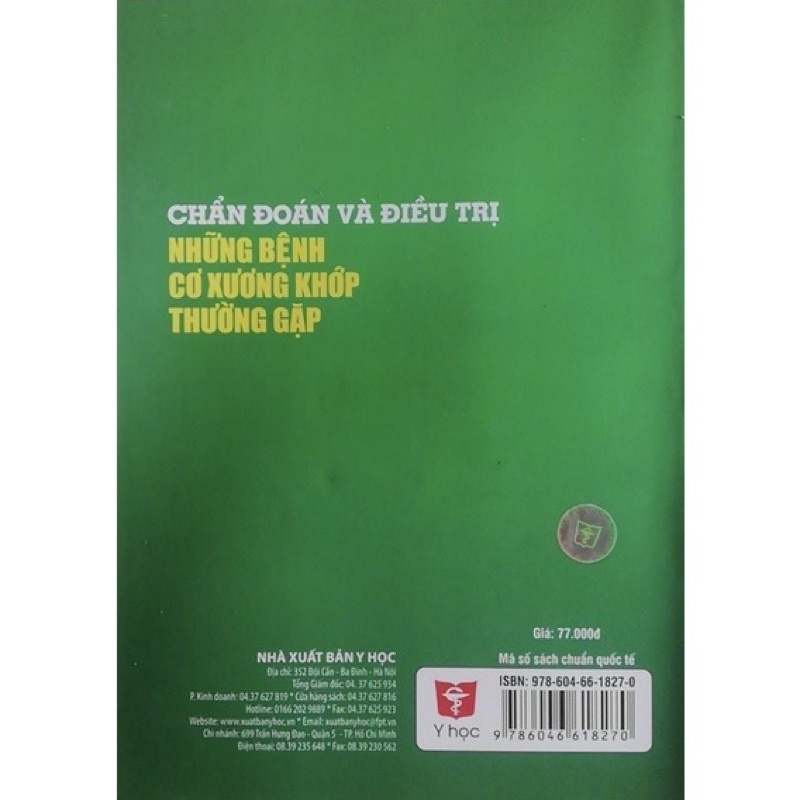 Sách - Chẩn đoán và điều trị những bệnh cơ xương khớp thường gặp