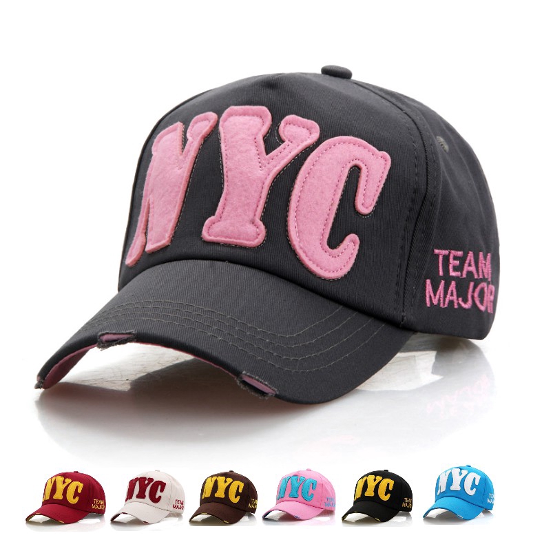 Fashion Women Men Cotton NYC Embroidery Baseball Cap New York City Sports Outdoor Snapback Dad Cap