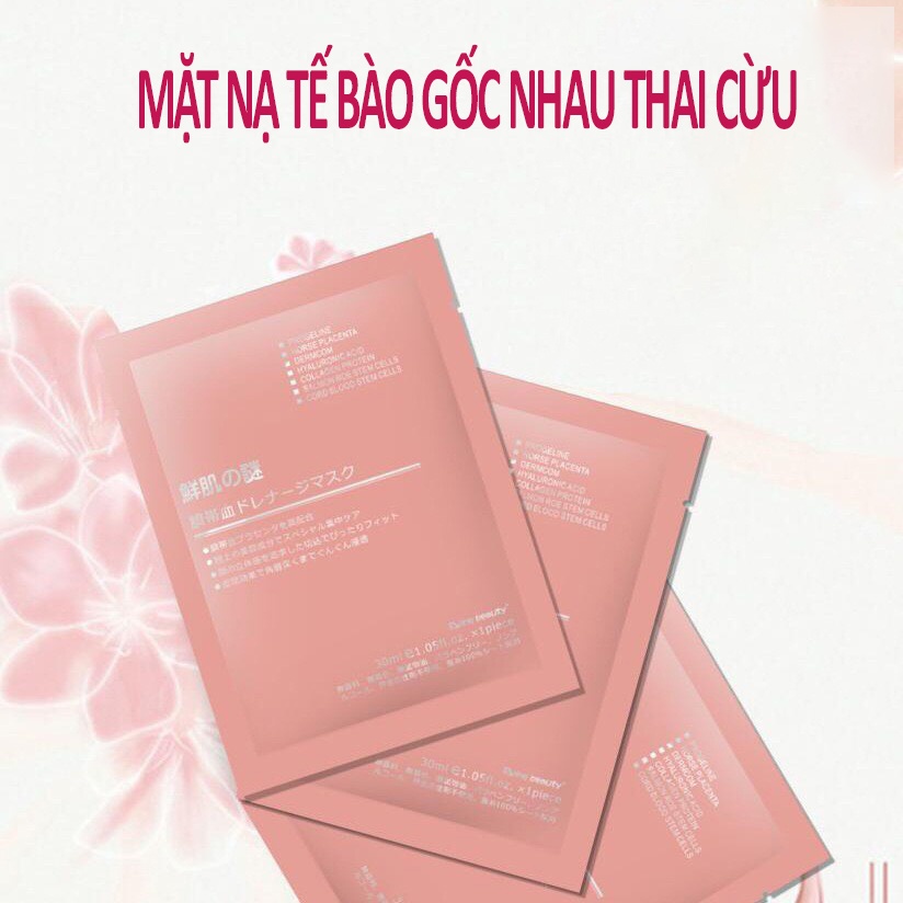 COMBO 10 MẶT NẠ NHAU THAI CỪU  Mặt Nạ Tế Bào Gốc Nhau Thai Cừu Cuống Rốn ,mặt nạ giấy, Mặt Nạ cấp ẩm, Truc nhi Beauty