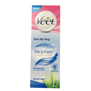 Kem tẩy lông Veet xanh 50g (Da nhạy cảm )