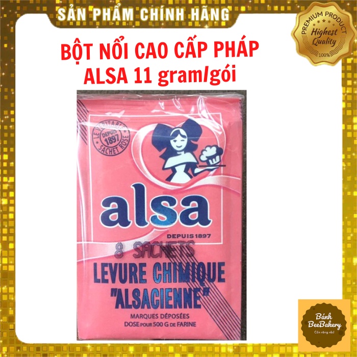 Bột nổi/bột nở làm bánh (Baking Powder) hiệu ALSA Pháp - 1 Gói 11gr
