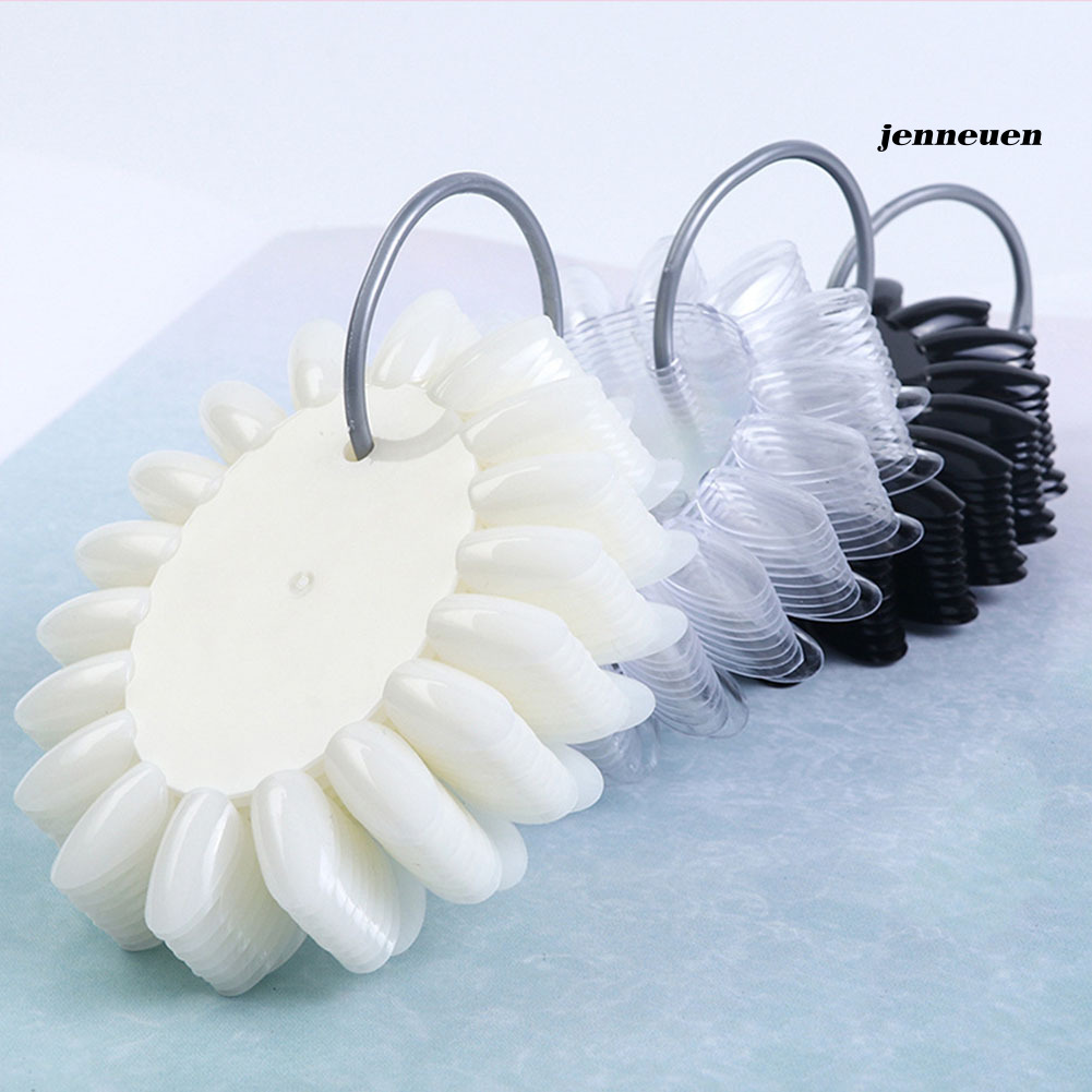 [Hàng mới về] Bộ 160 khuôn móng tay giả hình hoa hướng dương bằng nhựa acrylic trưng bày màu