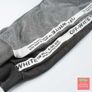 Quần jogger nam nữ offwhite