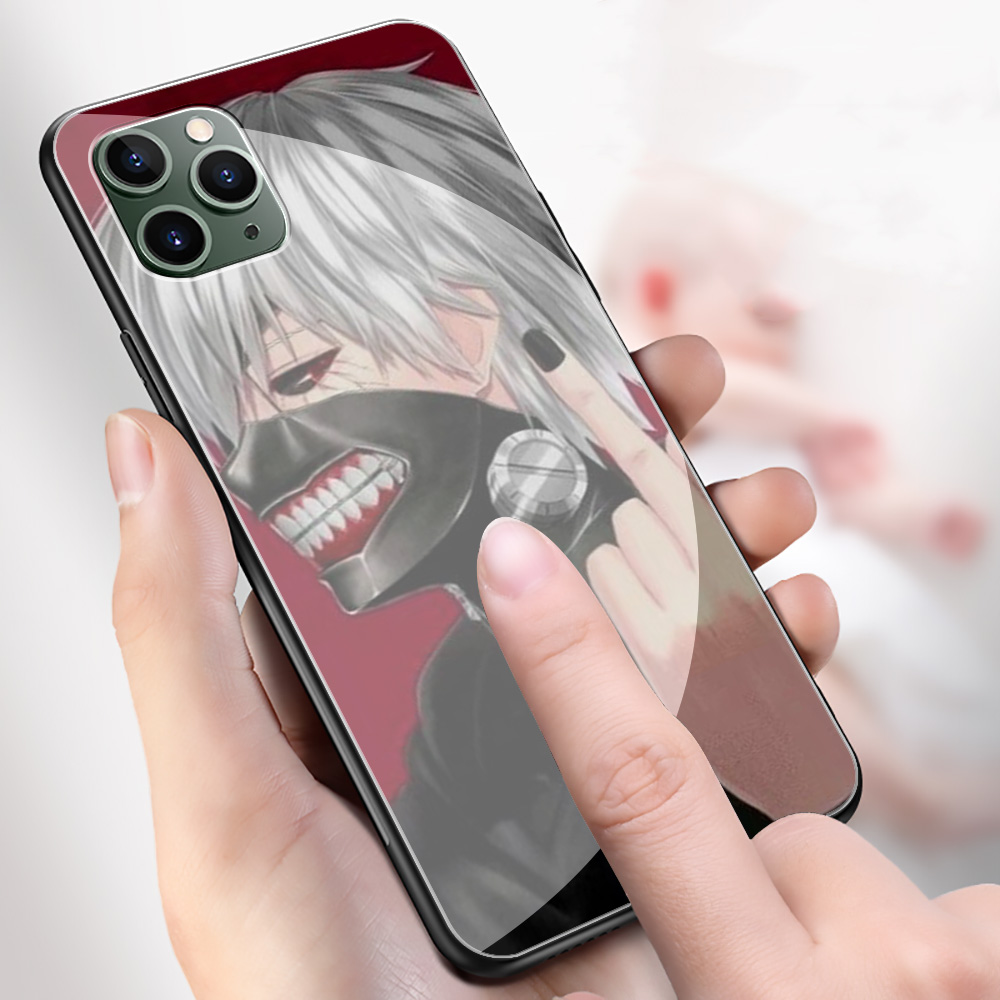 Ốp Lưng Tráng Gương Phong Cách Phim Tokyo Ghoul Cho Apple Iphone 11 Pro Xs Max Xr X 8 7 6plus 6s Plus
