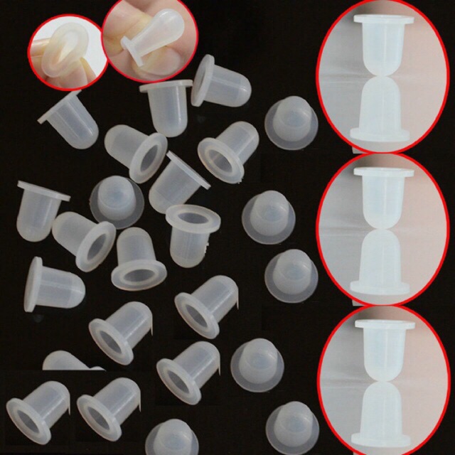 Chum silicon Loại dai mềm Không làm hỏng kim (100) cái