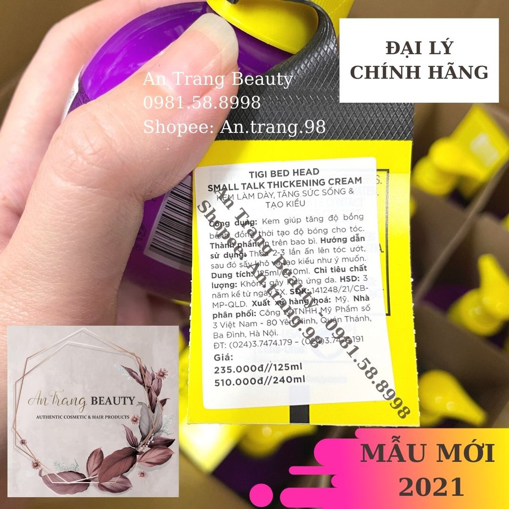 [CHÍNH HÃNG-MẪU MỚI 2021] GEL TẠO KIỂU TIGI BED HEAD SMALL TALK 240ML | BigBuy360 - bigbuy360.vn