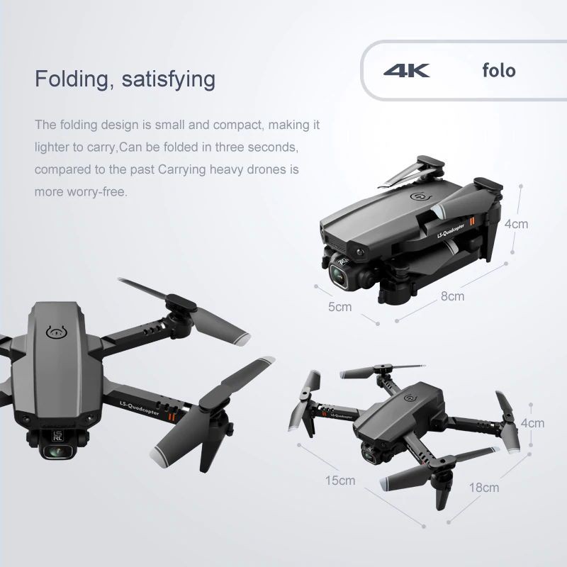 Flycam Quadcopter Mini Drone LSRC XT6 4K Máy bay camera không người lái