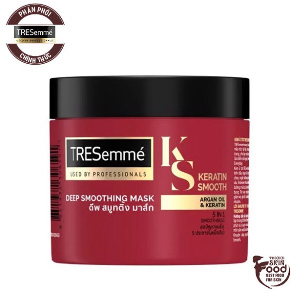 Kem Ủ Tóc Vào Nếp Mượt Mà TRESemmé Keratin Smooth Deep Smoothing Mask 180ml