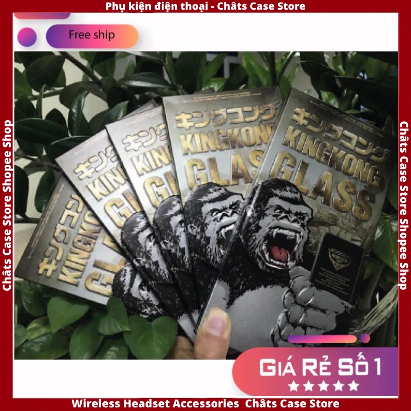 Kính Cường Lực Ip ⚡ Kính Cường Lực KINGKONG 9D Chính Hãng WK DEGISN Dành Cho Ip - Châts Case Store
