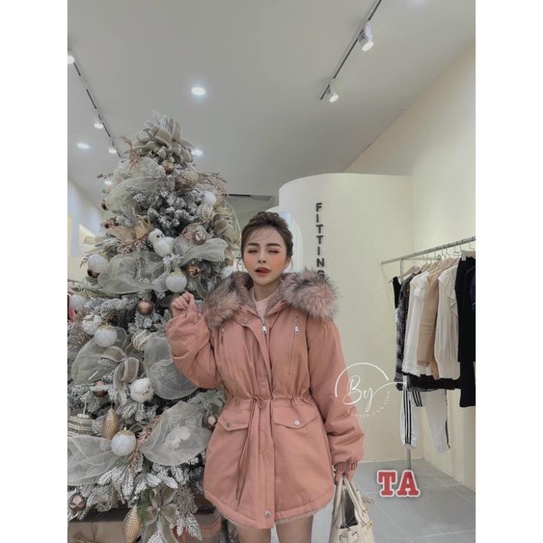 Áo khoác kaki mũ lông cao cấp. | BigBuy360 - bigbuy360.vn