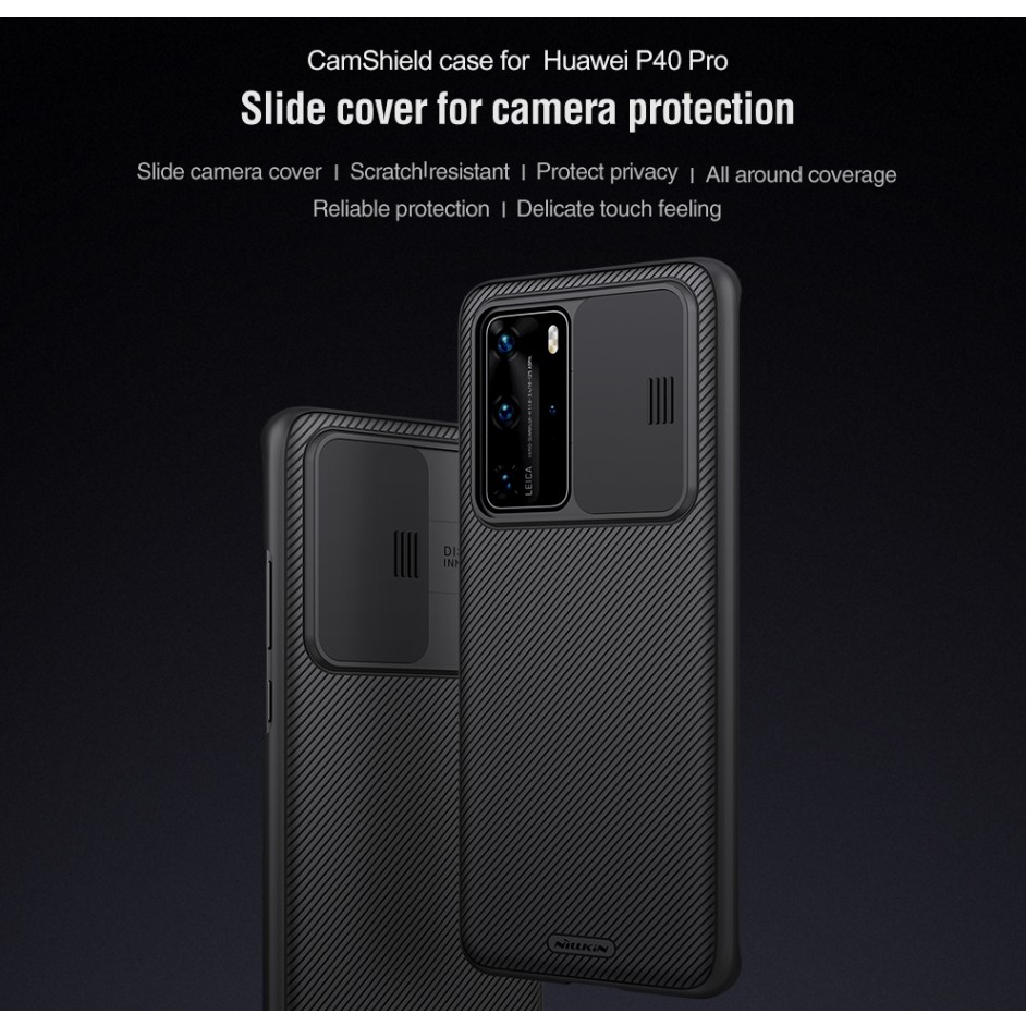 (Sẵn VN) Ốp lưng bảo vệ cam Nillkin cho Huawei P40 Pro / Mate 30 Pro / Mate 30 - Cam shield case - Camshield