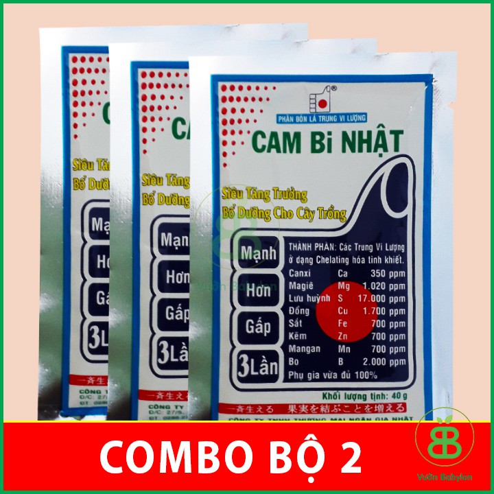 Phân bón lá trung vi lượng Cambi Nhật 2 Gói