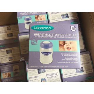 bình trữ sữa Lansinoh 160ml nắp khoét gắn núm được