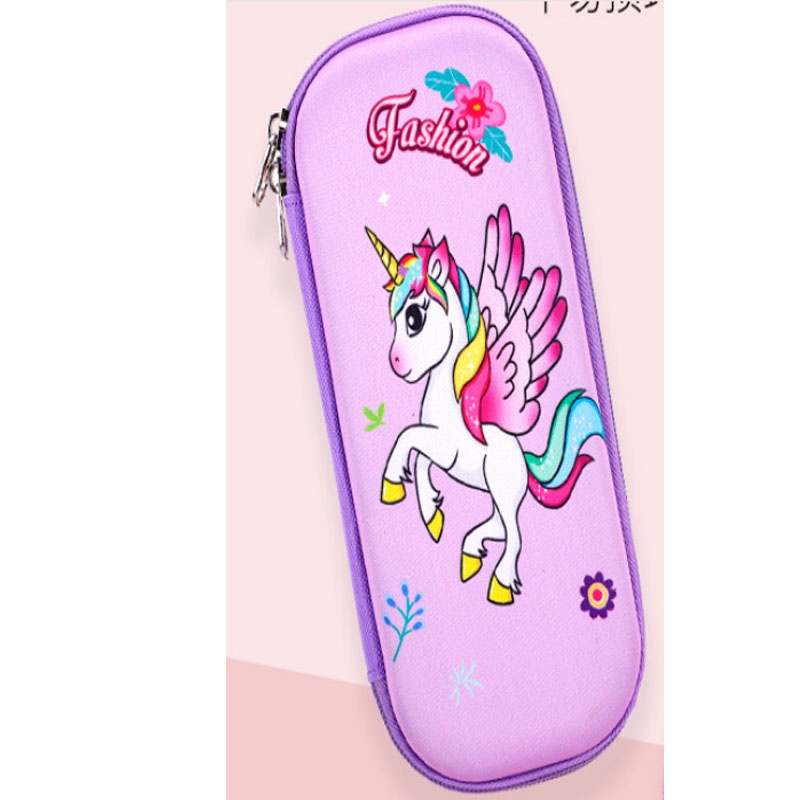 Hộp đựng bút cho bé siêu xinh hình công chúa elsa, Songoku , Pony, màu sắc đẹp ngăn ngăn chứa bút rộng rãi