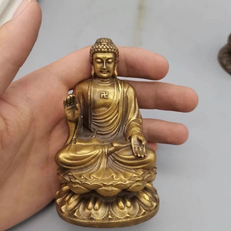 Tượng Phật Đồng Mini - Đẹp Sắc Nét -Trưng Bày