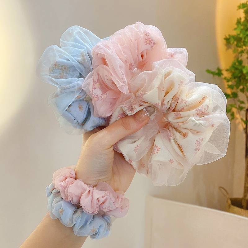 Dây Cột Tóc Lưới Co Giãn Phong Cách Hàn Quốc Cho Nữ