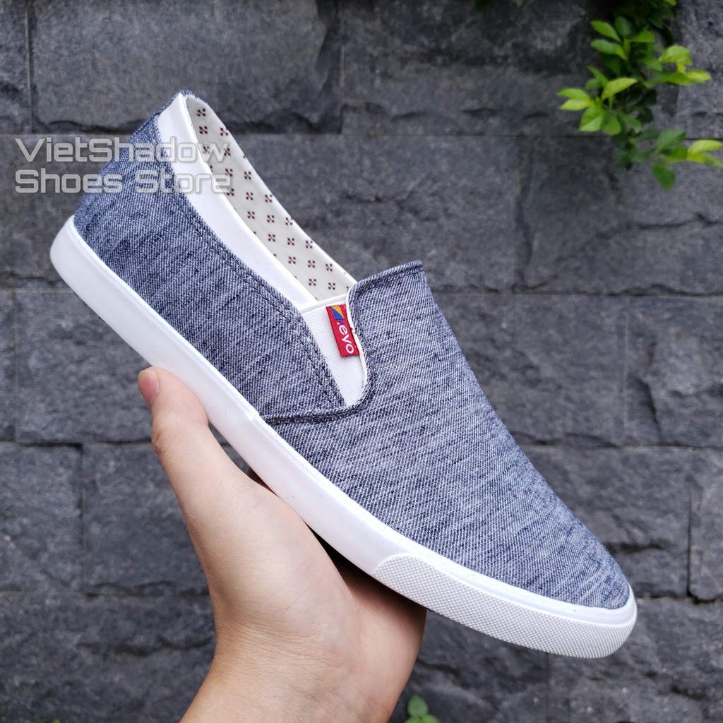 Slip on nam - Giày lười vải nam LEYO - Vải thô dệt sợi 2 màu - Mã SP A6133, A1513 | BigBuy360 - bigbuy360.vn