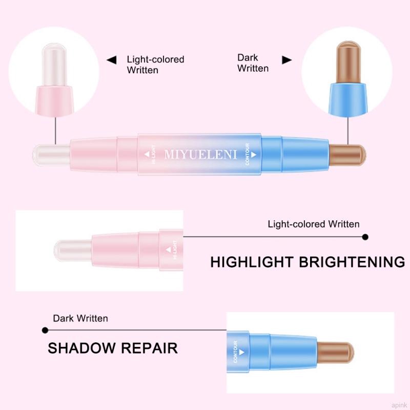 [Hàng mới về] Thỏi kem tạo khối bắt sáng hai đầu lâu trôi chống thấm nước | BigBuy360 - bigbuy360.vn