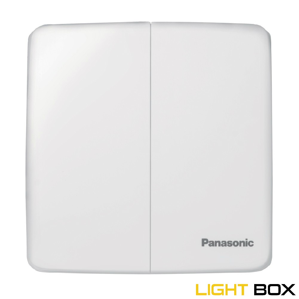 Bộ 2 công tắc vuông Panasonic Minverva màu trắng