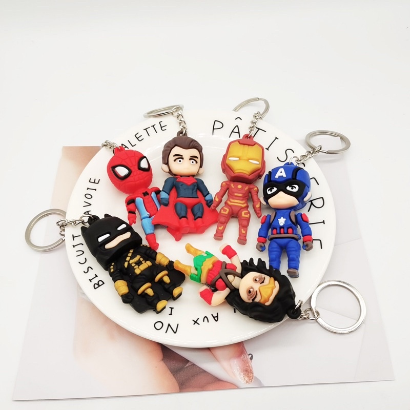 Móc khoá siêu nhân, người nhện, batman siêu cute cho be trai