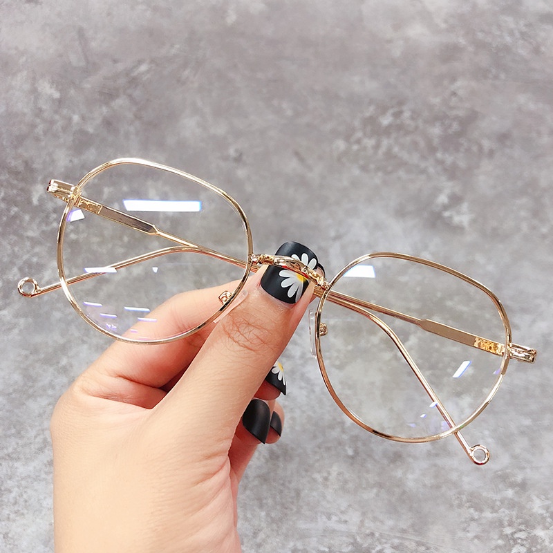 Mắt kính gọng kim loại chống ánh sáng xanh