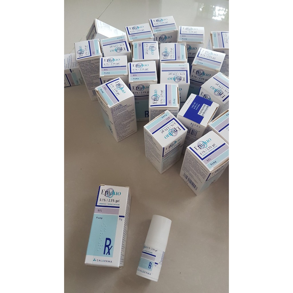 GEL TRỊ MỤN TRỨNG CÁ EPIDUO 15G (0.1%/2.5%)