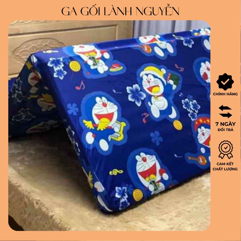 Vỏ bọc nệm gấp 3 tấm vải thun 2 mặt họa tiết đủ size - LanhNguyenShop