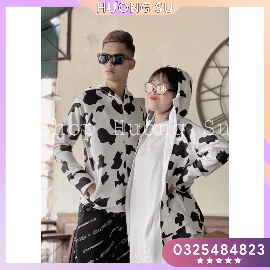 Áo chống nắng Nam Nữ bò sữa Form rộng Hương Su (PVN1934)