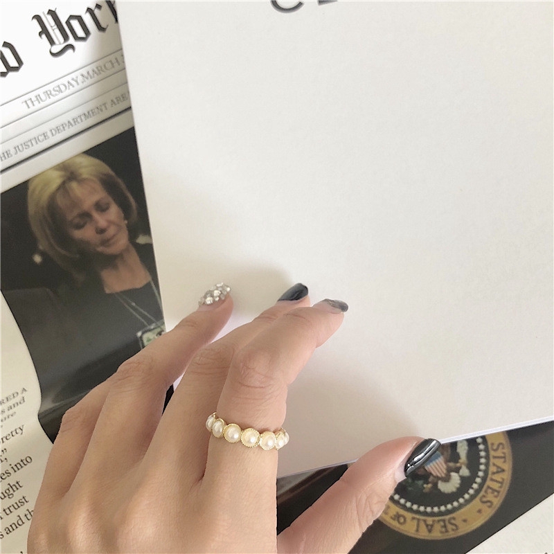 Nhẫn nữ thiết kế đơn giản phong cách Hàn Quốc