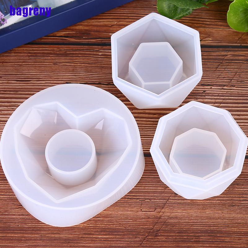 Khuôn Silicone Làm Chậu Hoa / Nến Bằng Nhựa Epoxy Diy