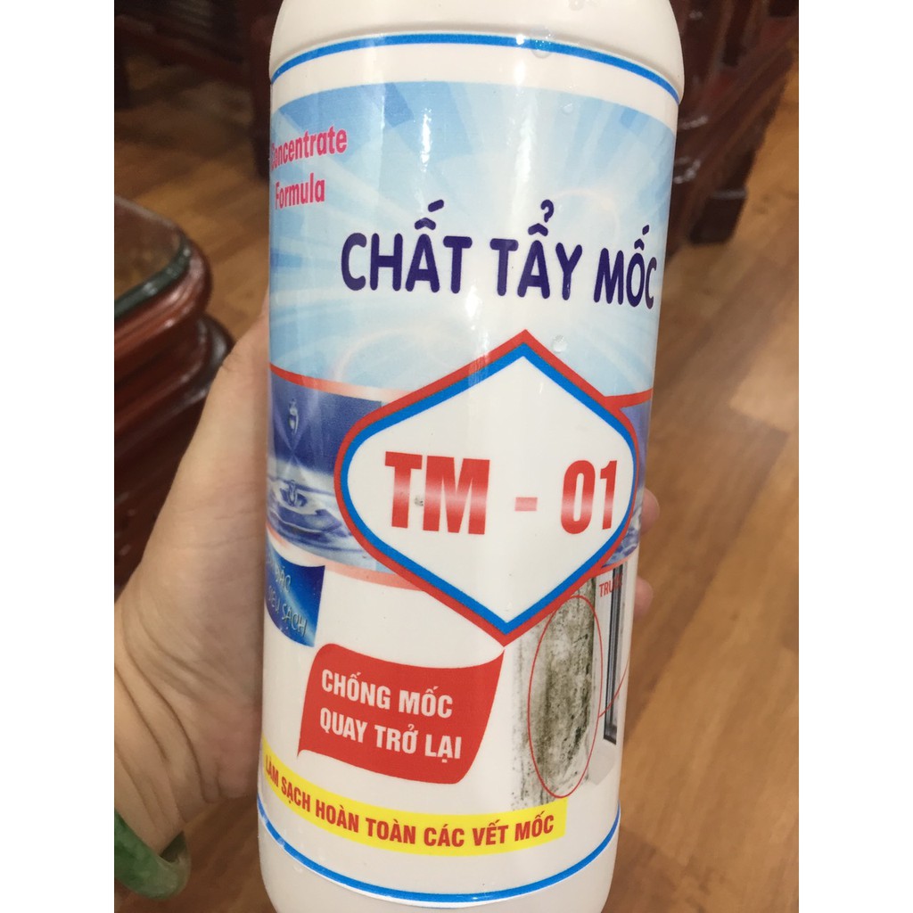 Chất tẩy mốc TM-01, Tẩy mốc cực nhanh và hiệu quả trên ghế sooffa, gỗ, vải, tường