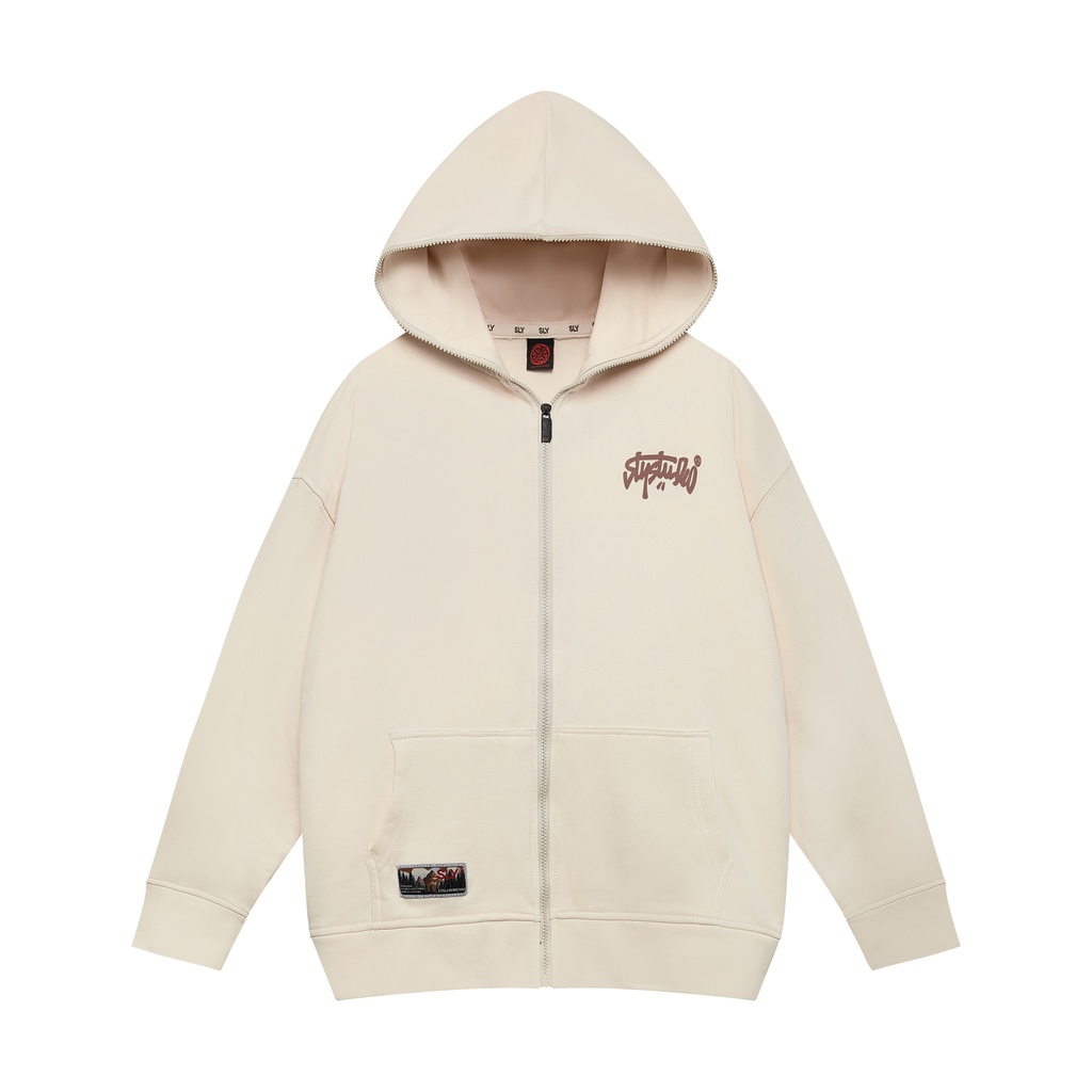 Áo Hoodie Fullzip SLY Solid màu tan
