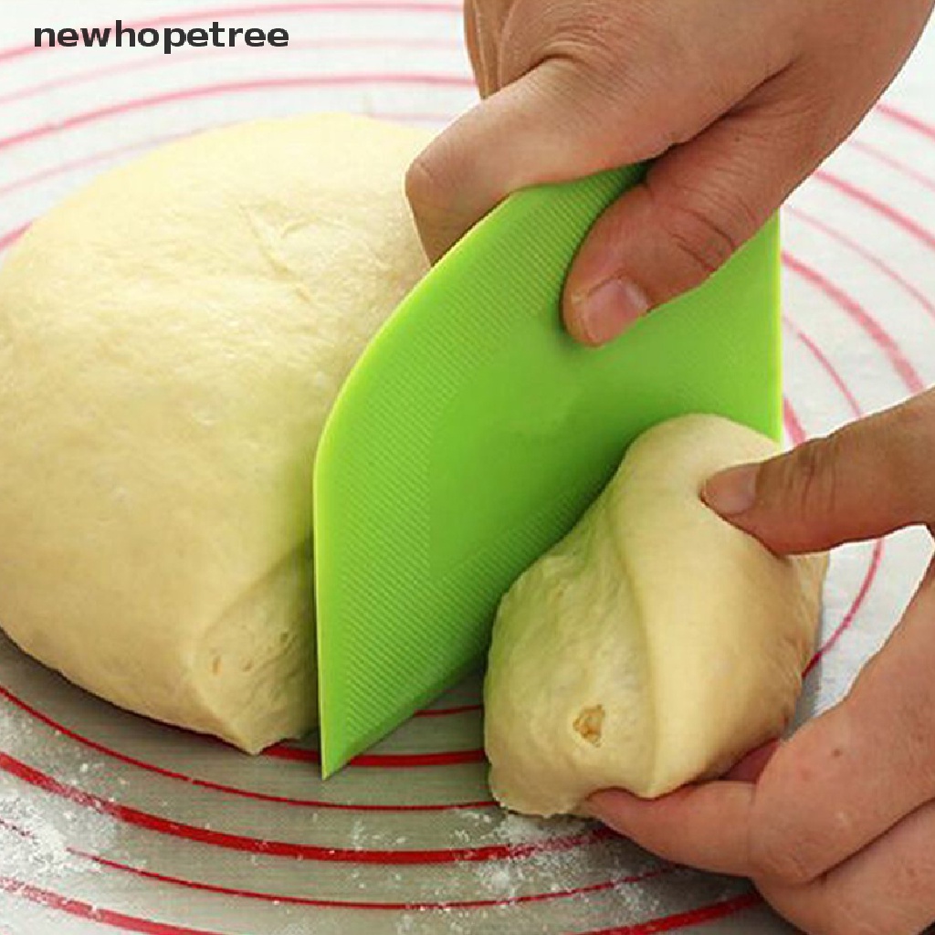 newhopetree 2Pcs Cream Spatula DIY Pastry Cutters Fondant Dough Scraper Cake Cutter Pastry OIK