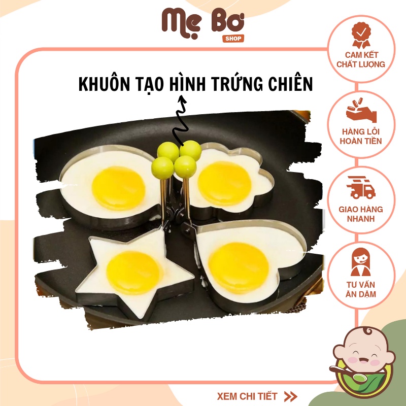 KHUÔN TẠO HÌNH TRỨNG CHIÊN CÁC HÌNH