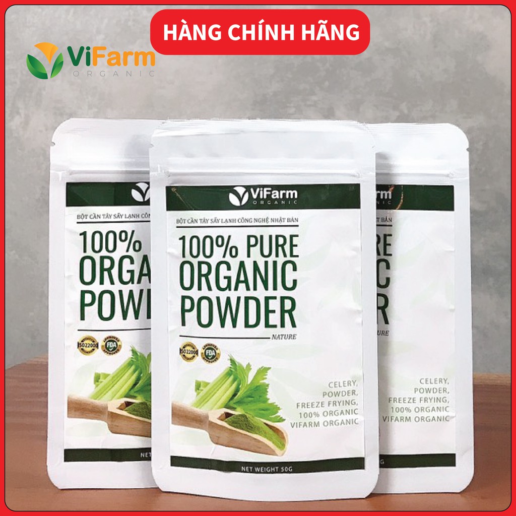 Bột Cần Tây Sấy Lạnh 50g Nguyên Chất 100%, Bột Cần Tây Giảm Cân Tự Nhiên, Thanh Nhiệt, Giải Độc, Làm Đẹp Da