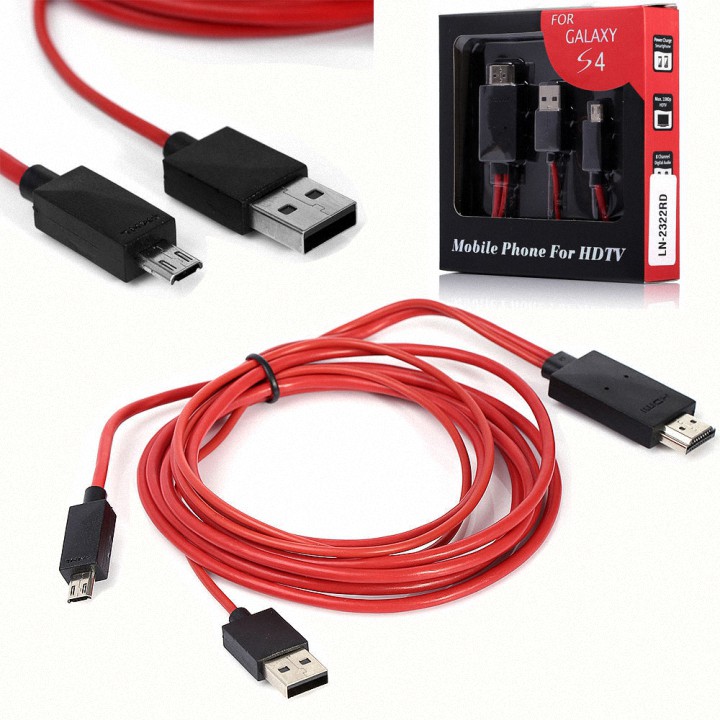 [Xả Kho] Cáp HDMI Kết Nối Điện Thoại Với Tivi FullHD