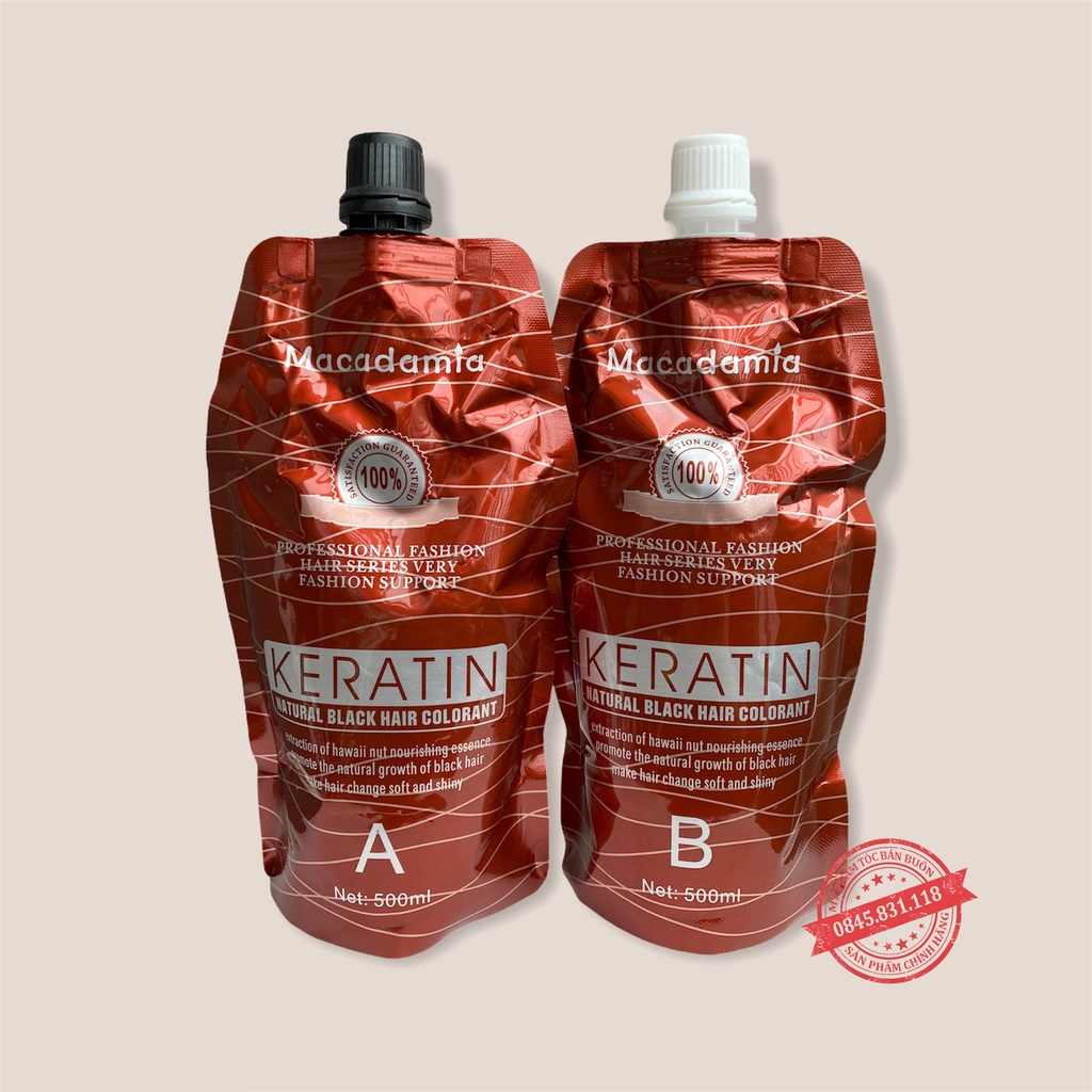 Thuốc nhuộm tóc thảo dược keratin không dính da đầu CT38
